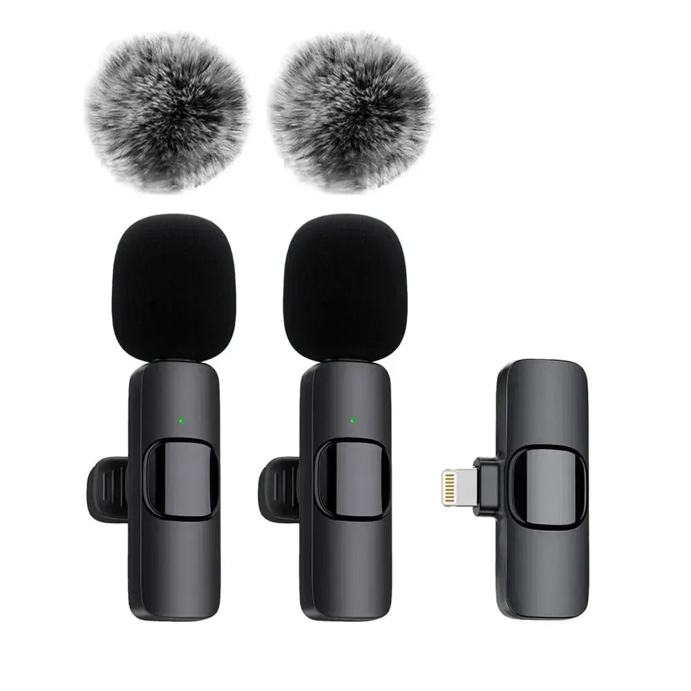 K60 NEW Wireless Lavalier Microphone Audio Video Recording Mini Mic
