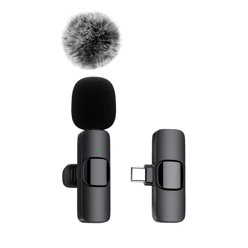 K60 NEW Wireless Lavalier Microphone Audio Video Recording Mini Mic