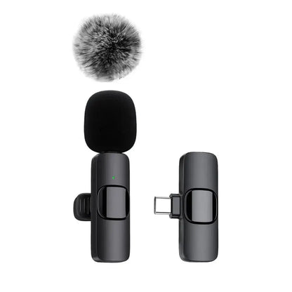 K60 NEW Wireless Lavalier Microphone Audio Video Recording Mini Mic
