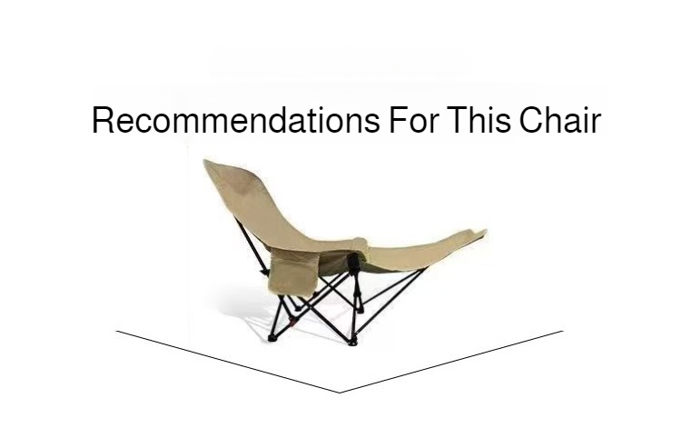 Portable Outdoor Chair with Storage Bag Outdoor Recliner Folding with Leg Support Camping Beach Chair  Lunch Break Folding Chair