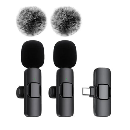 K60 NEW Wireless Lavalier Microphone Audio Video Recording Mini Mic