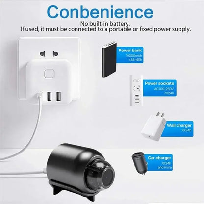 Wireless WiFi 1080P HD Mini Camera Baby Monitor Indoor