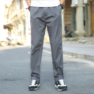 Workwear cropped straight-leg pants