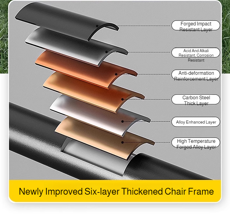 Portable Outdoor Chair with Storage Bag Outdoor Recliner Folding with Leg Support Camping Beach Chair  Lunch Break Folding Chair