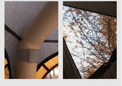 Hexagonal Inflatable Tent Outdoor Camping Overnight Camping Tent Quick Open Portable Folding Rainproof Sunproof Air Tent