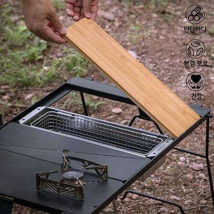 Pandatour Camping IGT 0.5UNT Table Stove Stainless Steel Folding Easy Equiped High Effi Ciency High Power Stove Windproof