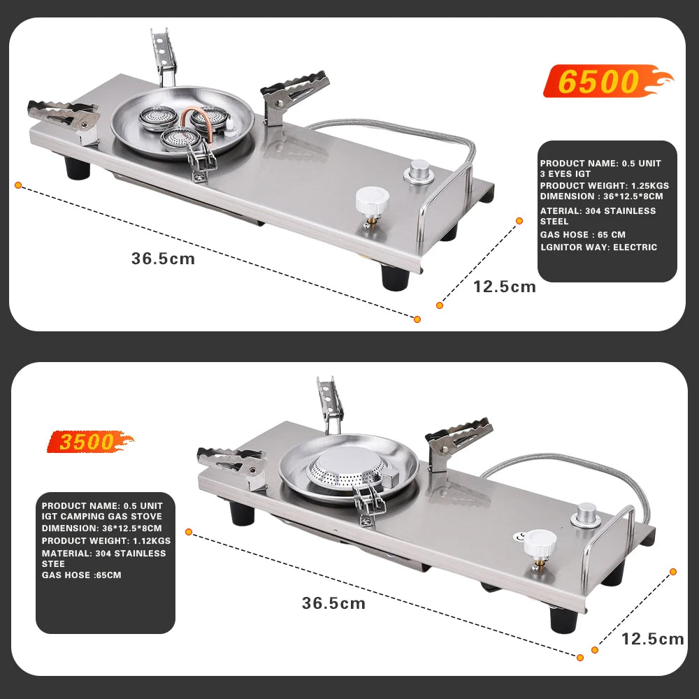 Pandatour Camping IGT 0.5UNT Table Stove Stainless Steel Folding Easy Equiped High Effi Ciency High Power Stove Windproof