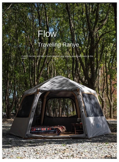 Hexagonal Inflatable Tent Outdoor Camping Overnight Camping Tent Quick Open Portable Folding Rainproof Sunproof Air Tent