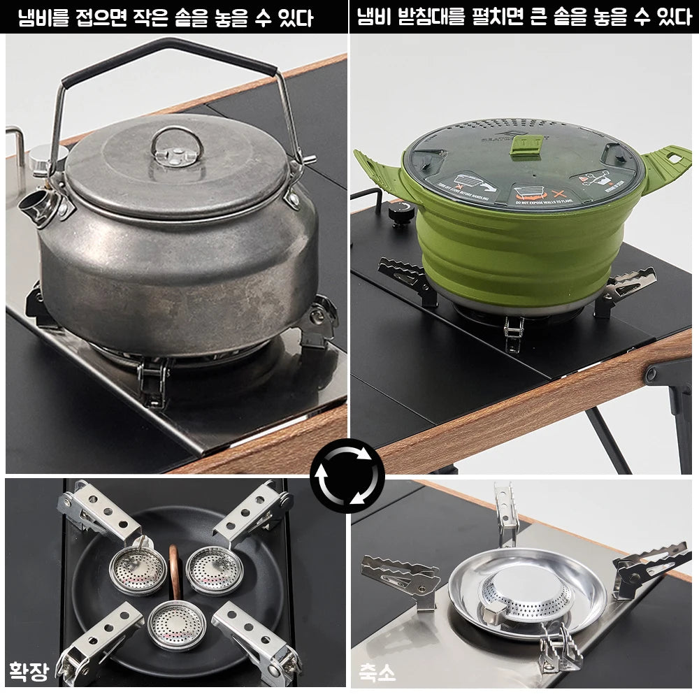 Pandatour Camping IGT 0.5UNT Table Stove Stainless Steel Folding Easy Equiped High Effi Ciency High Power Stove Windproof