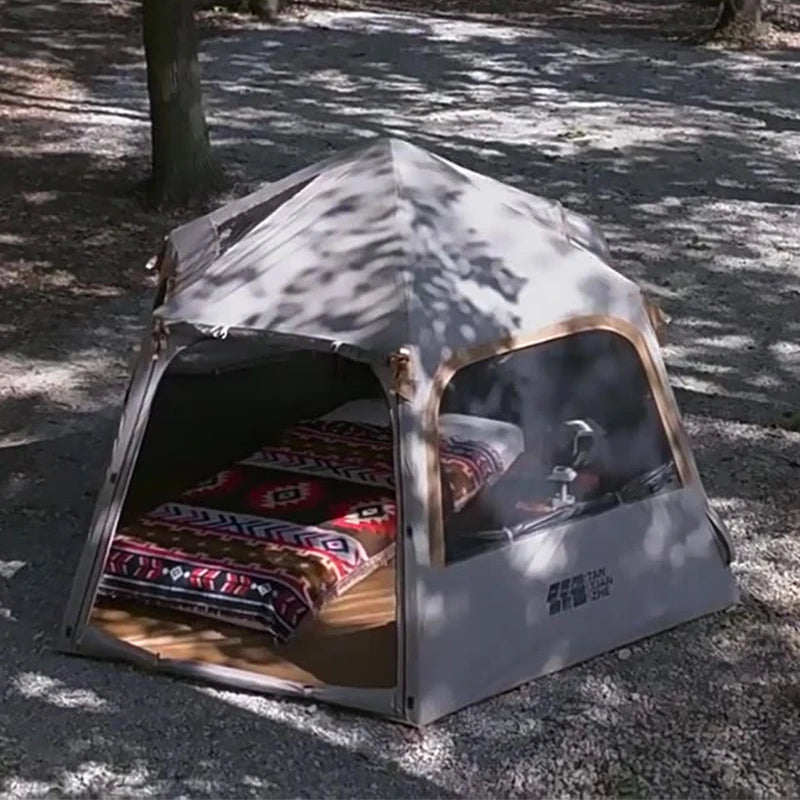 Hexagonal Inflatable Tent Outdoor Camping Overnight Camping Tent Quick Open Portable Folding Rainproof Sunproof Air Tent