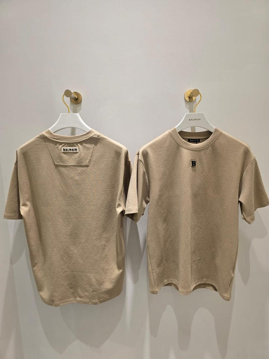Balmain T-Shirt Mocha Brown