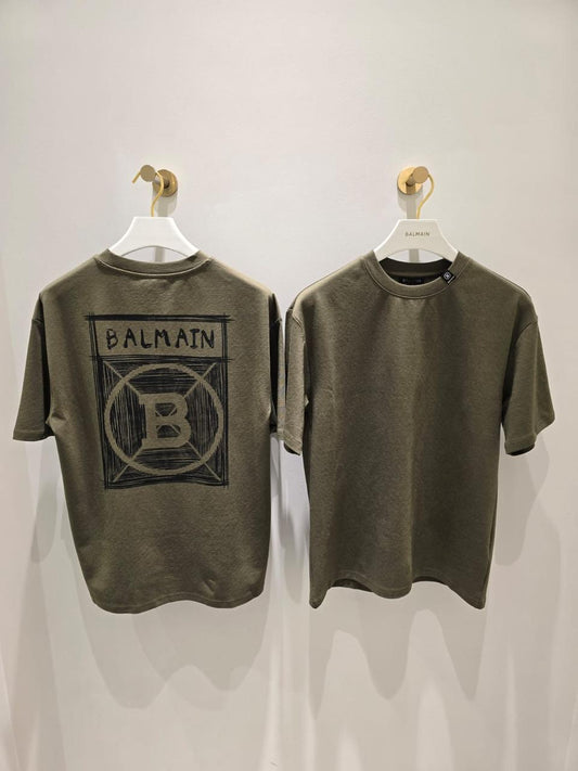 Balmain T-Shirt Denim  Green