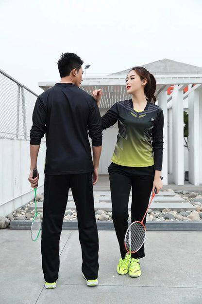 Long sleeve Badminton shirt Sportswear Tennis shirt Women/Men