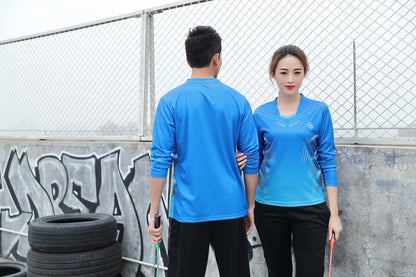 Long sleeve Badminton shirt Sportswear Tennis shirt Women/Men