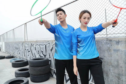 Long sleeve Badminton shirt Sportswear Tennis shirt Women/Men