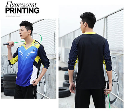 Long sleeve Badminton shirt Sportswear Tennis shirt Women/Men