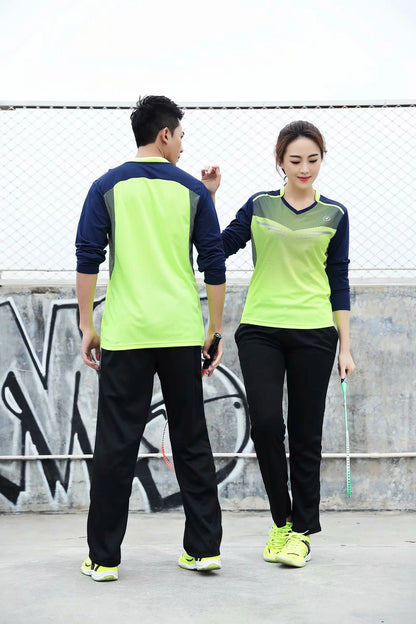 Long sleeve Badminton shirt Sportswear Tennis shirt Women/Men