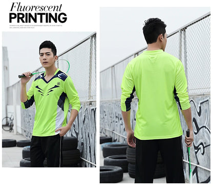 Long sleeve Badminton shirt Sportswear Tennis shirt Women/Men