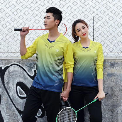Long sleeve Badminton shirt Sportswear Tennis shirt Women/Men