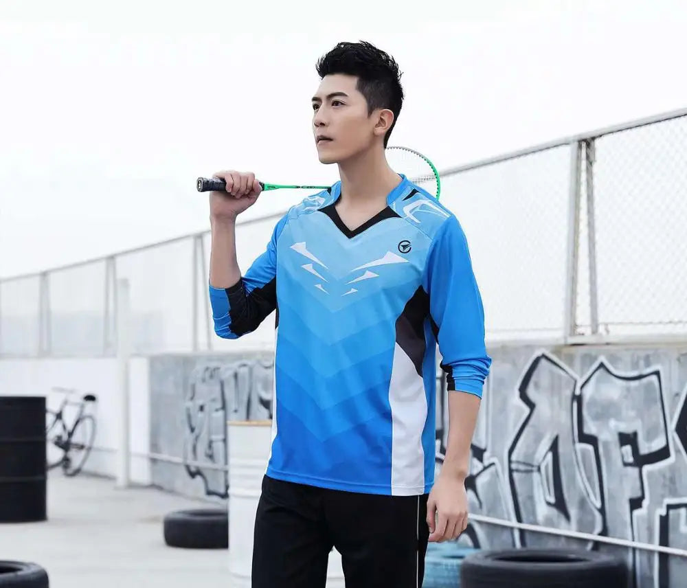 Long sleeve Badminton shirt Sportswear Tennis shirt Women/Men