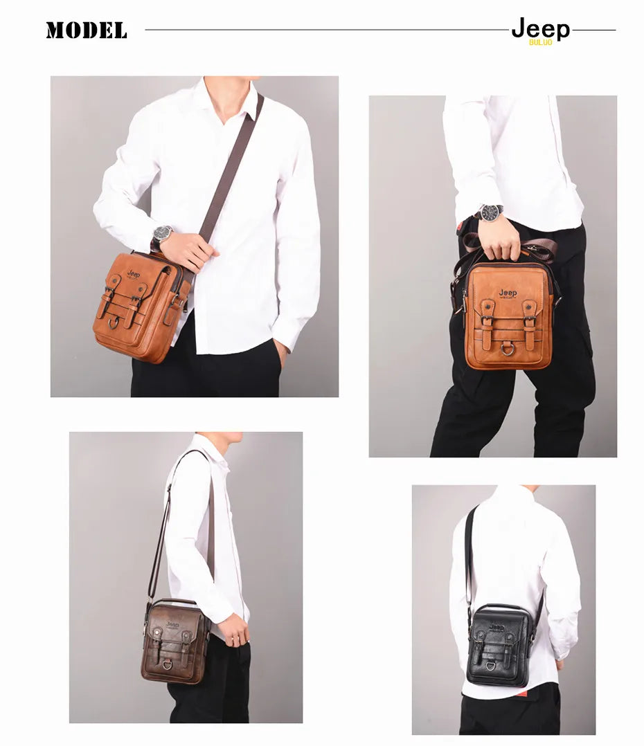 JEEP BULUO Multi-function Business Handbags Men