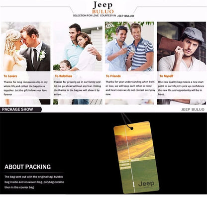 JEEP BULUO Multi-function Business Handbags Men
