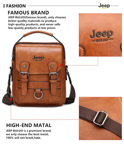 JEEP BULUO Multi-function Business Handbags Men