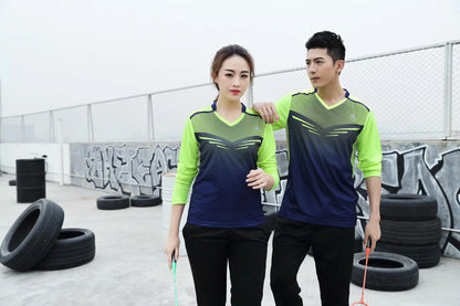Long sleeve Badminton shirt Sportswear Tennis shirt Women/Men
