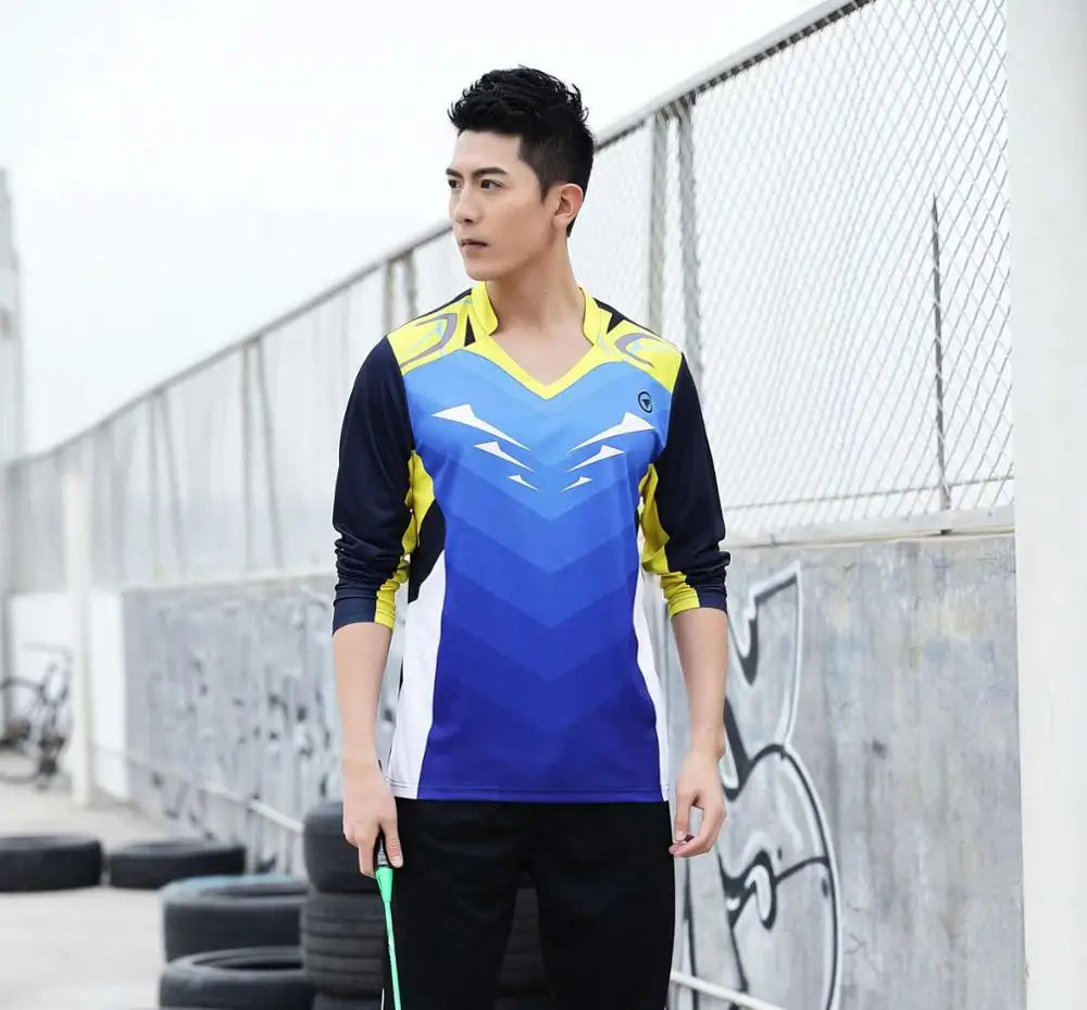 Long sleeve Badminton shirt Sportswear Tennis shirt Women/Men