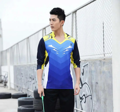 Long sleeve Badminton shirt Sportswear Tennis shirt Women/Men