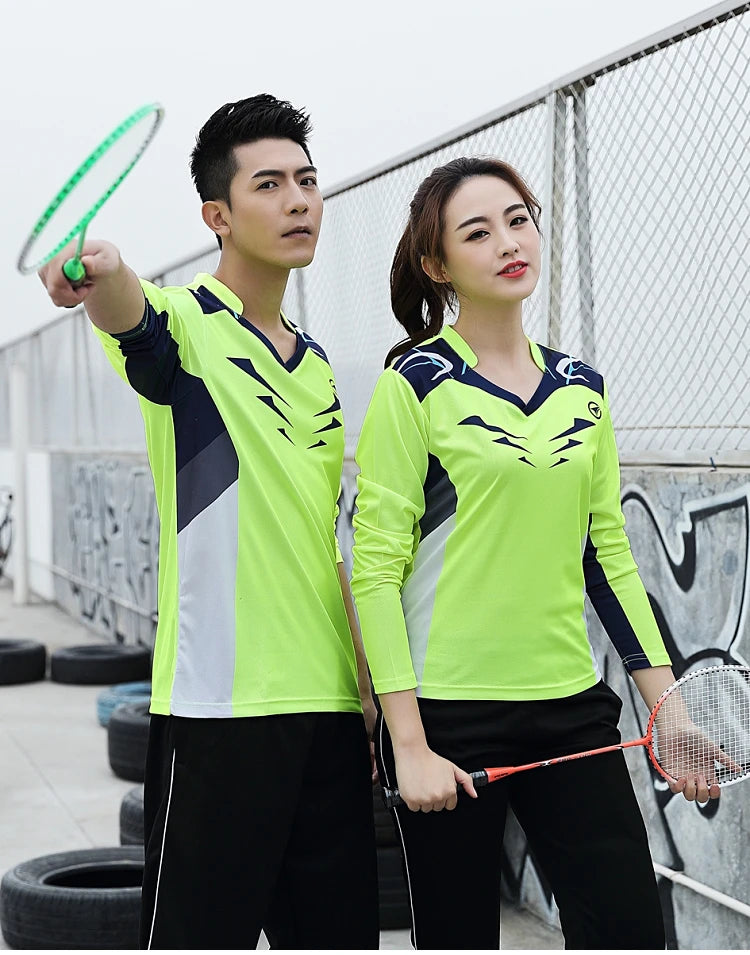 Long sleeve Badminton shirt Sportswear Tennis shirt Women/Men