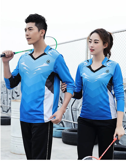 Long sleeve Badminton shirt Sportswear Tennis shirt Women/Men