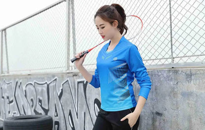 Long sleeve Badminton shirt Sportswear Tennis shirt Women/Men