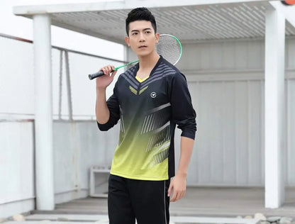 Long sleeve Badminton shirt Sportswear Tennis shirt Women/Men