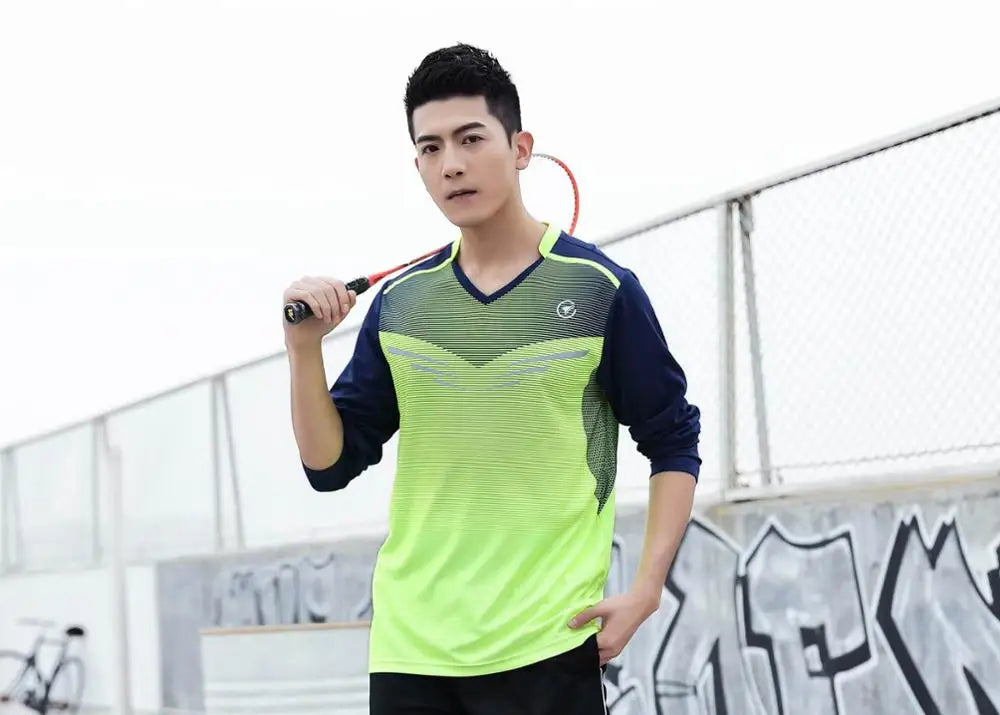 Long sleeve Badminton shirt Sportswear Tennis shirt Women/Men