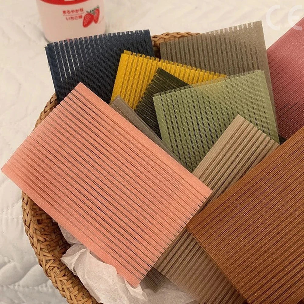 10Pcs Solid Color Bangs Magic Paste Posts Hair Sticker Clip Women Wash Face Makeup Velcro Patch Hair Accessories Styling Tools