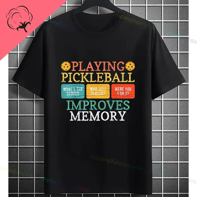 Pickleball Graphic T-Shirt – "It Was in" Funny Design Casual 100% Cotton