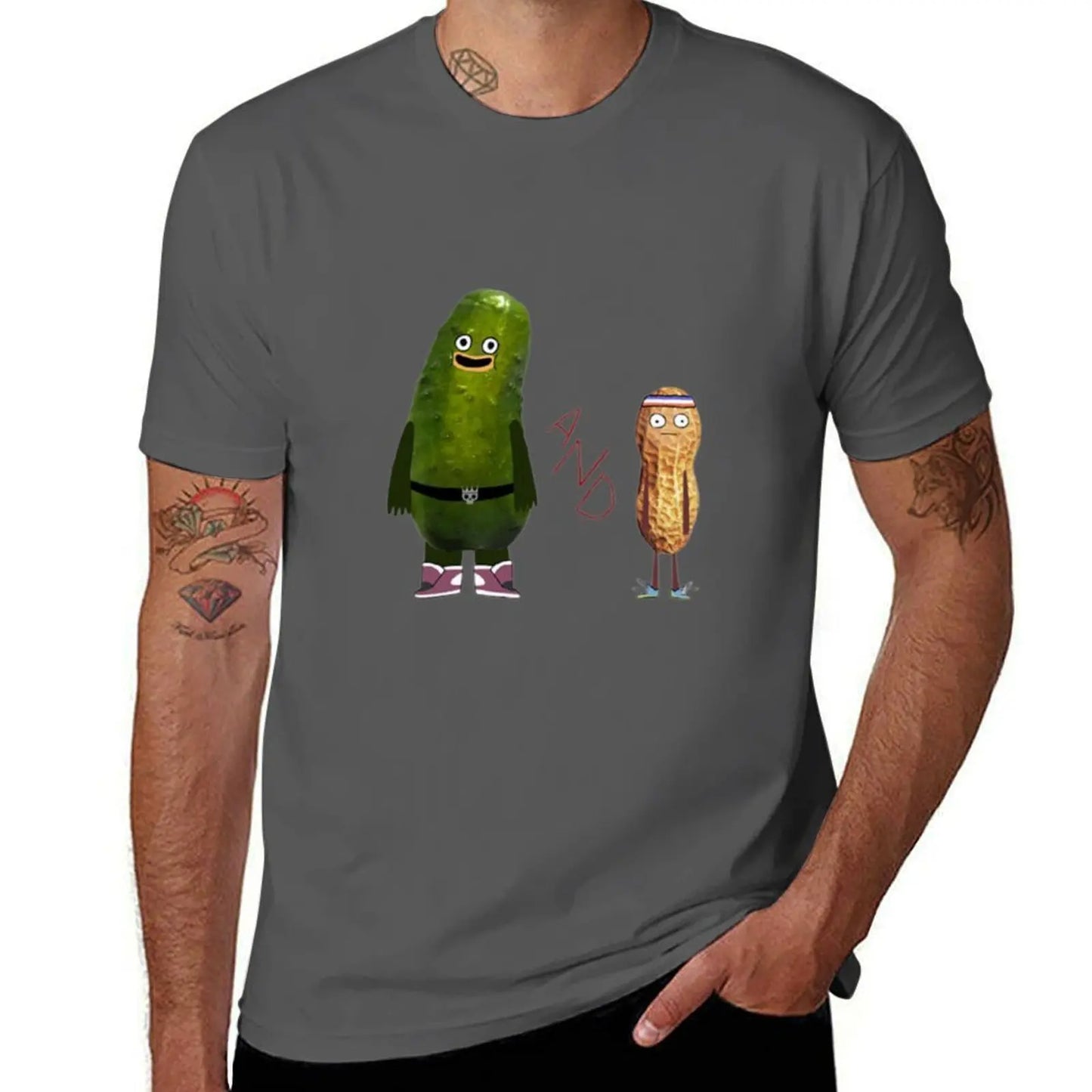 pickle and peanut T-Shirt t shirts for man cotton