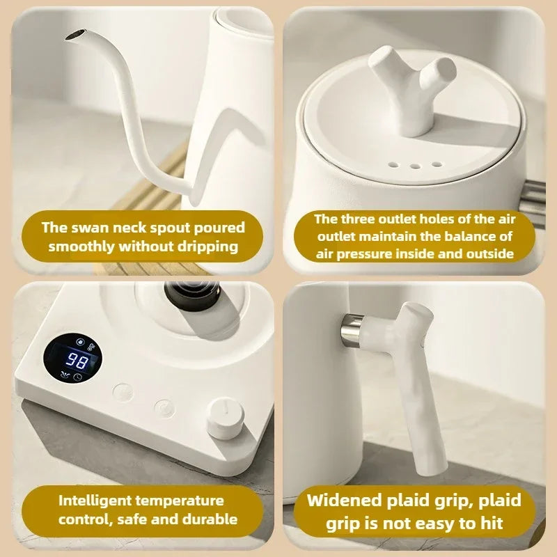 Stainless Steel Coffee Pot Intelligent Temperature LED Display for Coffee Tea