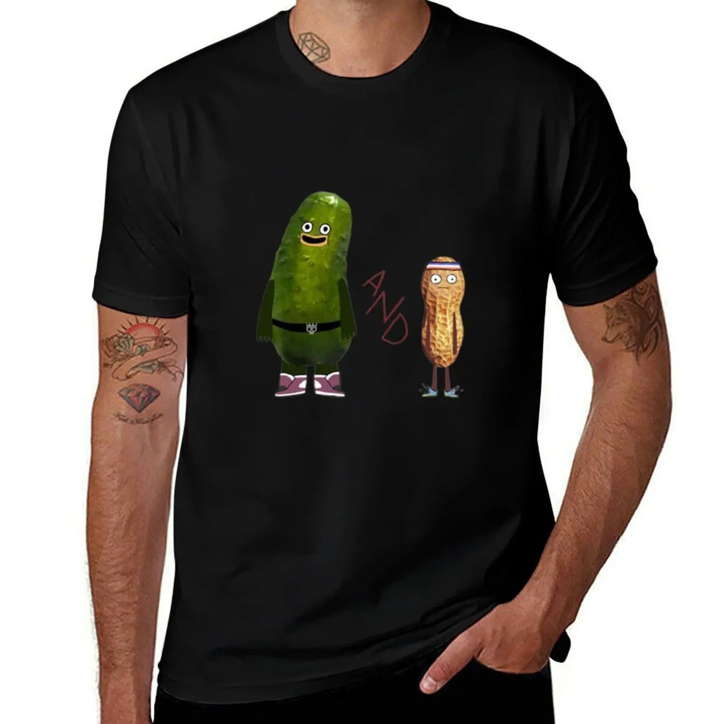 pickle and peanut T-Shirt t shirts for man cotton