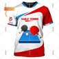 Table Tennis T Shirt For Men Clothes Quick Dry Ping Pong Short Sleeve