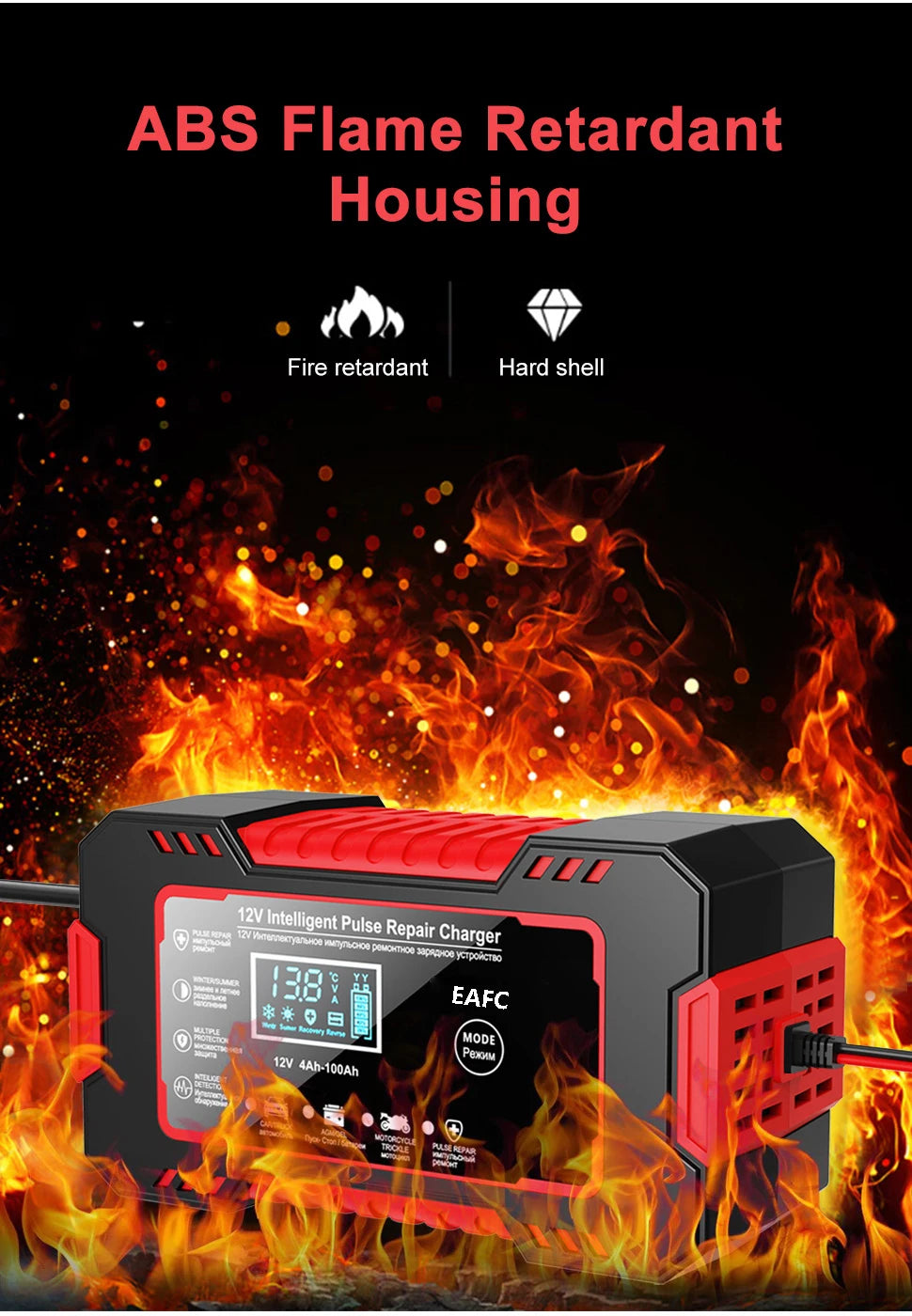 Car Battery Charger 12V 6A