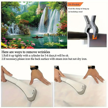 VIKAMA Neon Angel Skull Tapestry Gaming Bedroom  Hanging Room Decor