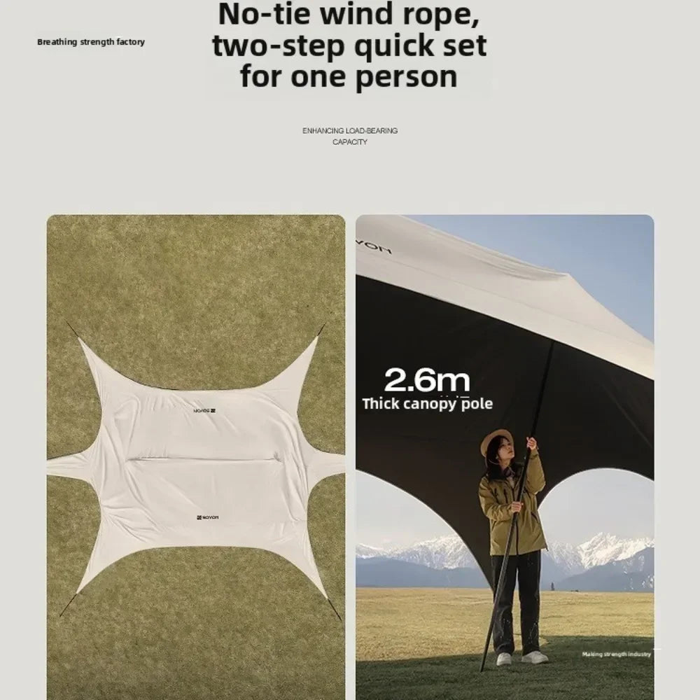 Outdoor Camping Light Shielding Hexagonal Canopy Tent, Instant Pop-up Convenient Sunshade,outdoor Multi Person Camping Equipment