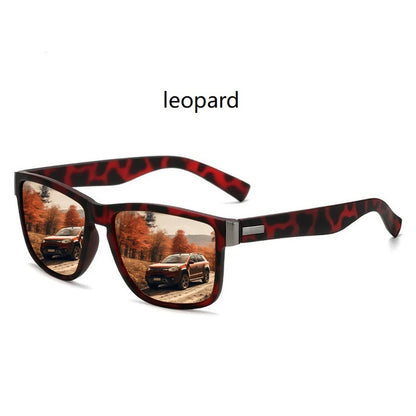 4 PCS Fashion Vintage Pattern Square Sunglasses Men Women Fishing Driving Man Luxury Brand Designer Sun Glasses UV400 Eyewear ﻿