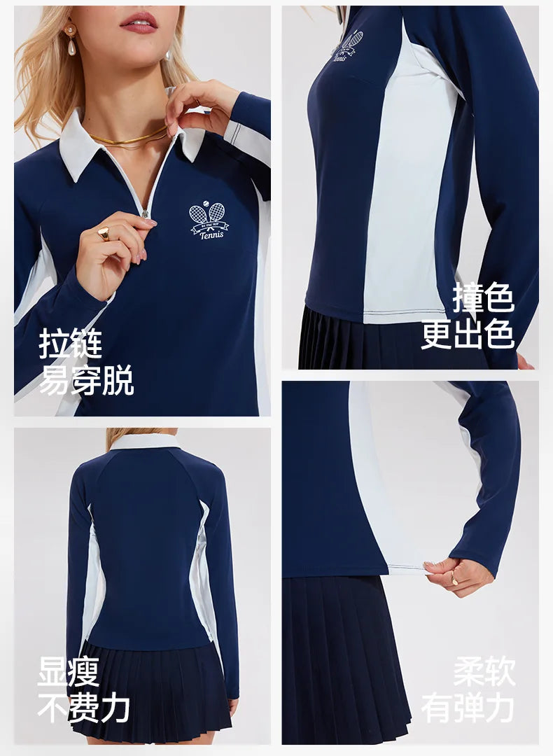 Tennis Shirts Long Sleeve Women Quick Dry