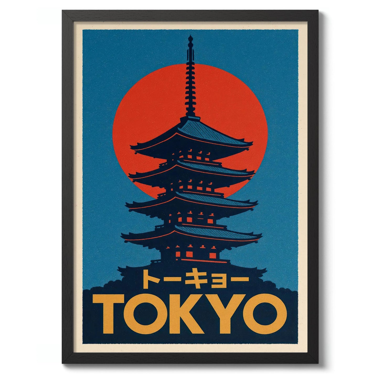 Japanese Tokyo Teahouse Wall Art Poster