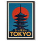 Japanese Tokyo Teahouse Wall Art Poster