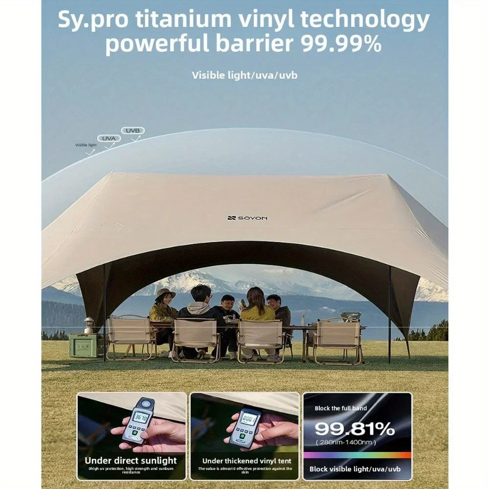 Outdoor Camping Light Shielding Hexagonal Canopy Tent, Instant Pop-up Convenient Sunshade,outdoor Multi Person Camping Equipment