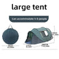 5-8 people quick opening hand throw tent waterproof camping boat tent outdoor tent fully automatic pop-up